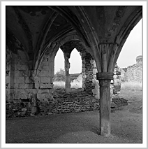 photo of the ruins of Waverley Abbey in Surrey in England