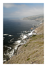 photo of steep cliffs and coastal line